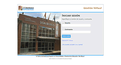 Desktop Screenshot of gestion.cesdonbosco.com